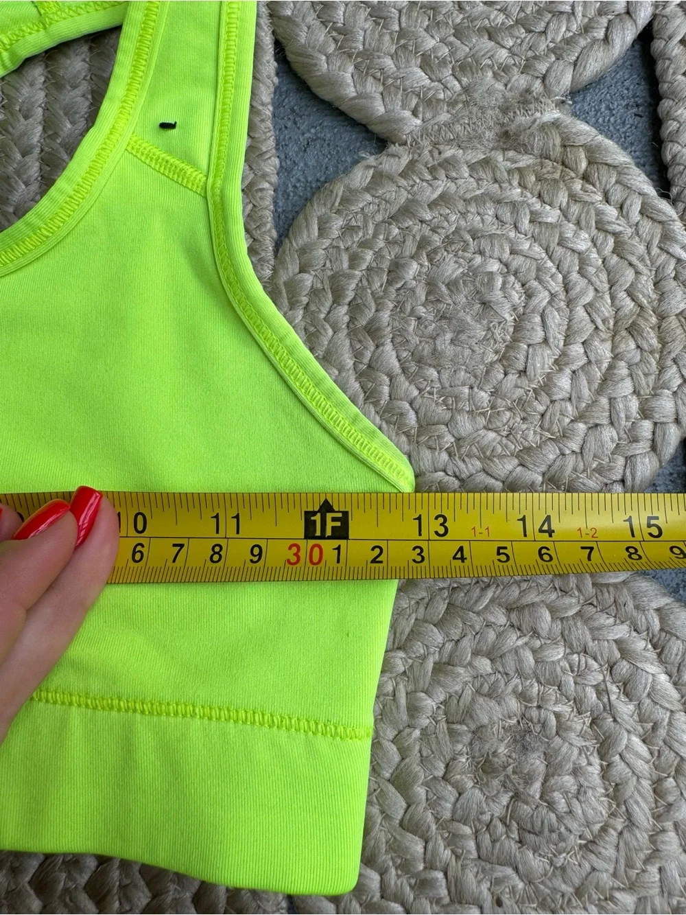 Nike Neon Yellow Green Dri-FIT Athletic Sports Bra Size XS